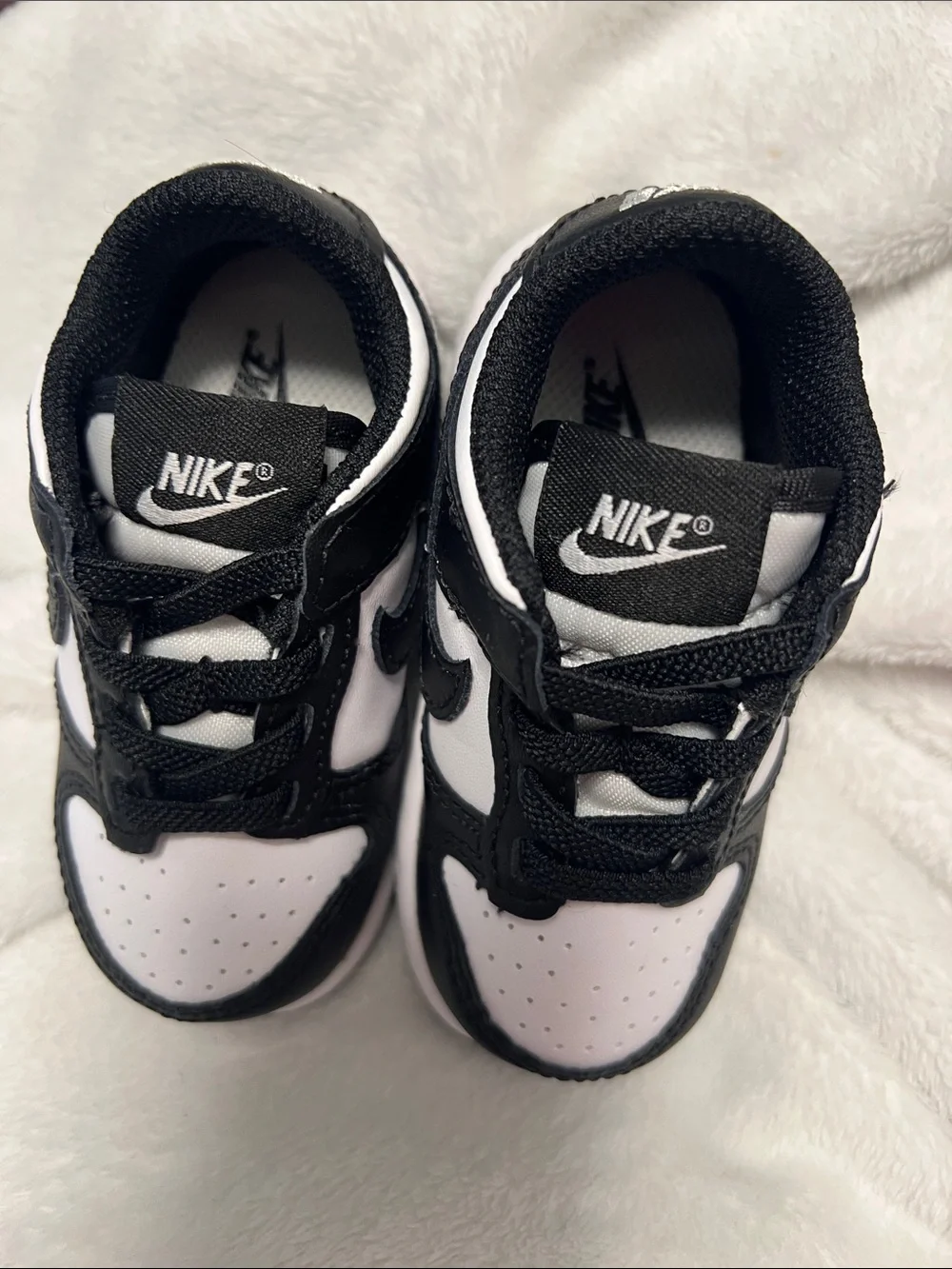 Nike Kids Black and White Low-Top Sneakers
